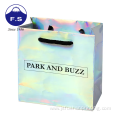 Glossy colorful shinny paper gift packaging printed bags